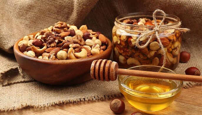 nuts and honey to increase strength after 40